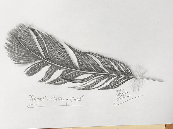 Feather - Angels Calling Card